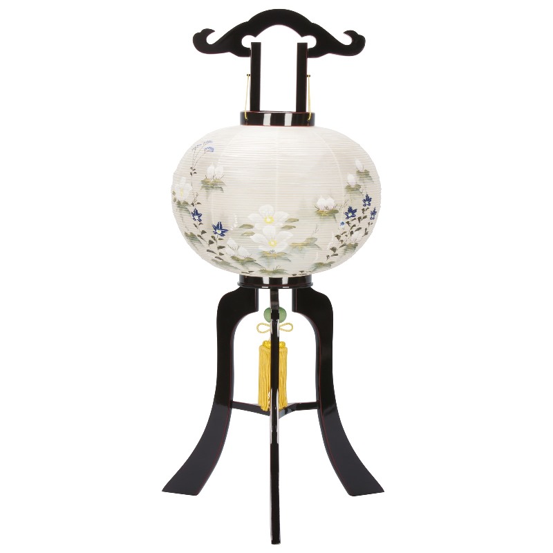 楽天市場】高級 提灯 Y-7529 12号 ケヤキ調行灯 家紋入り 絹二重