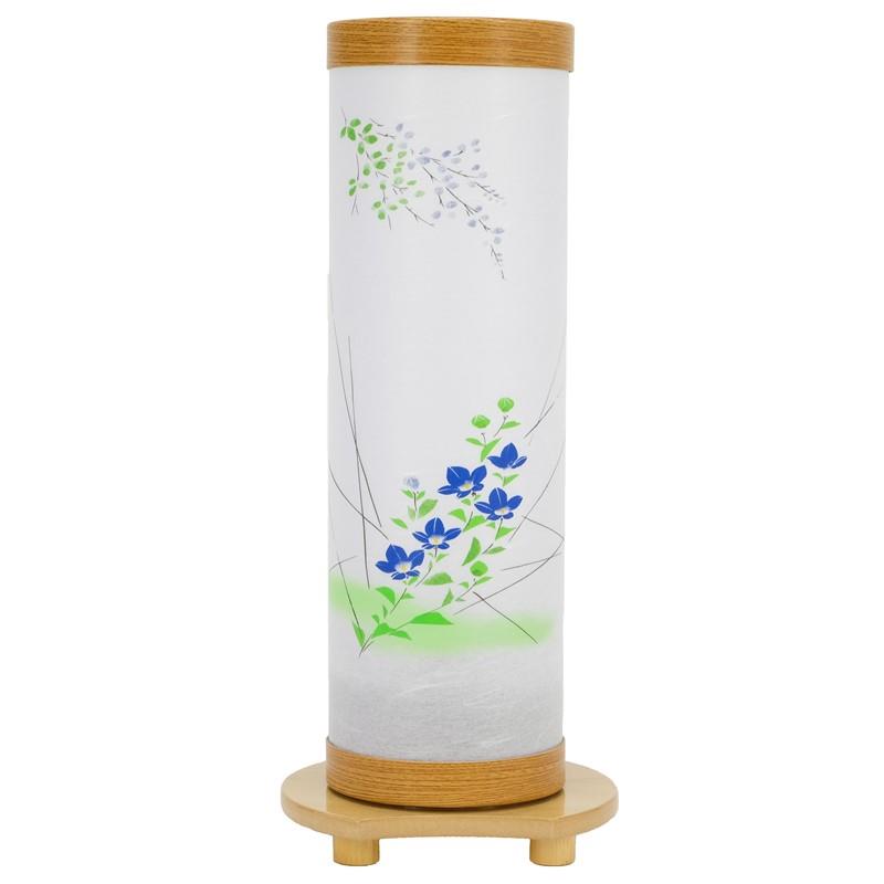 盆提灯 八女提灯 創作提灯 omoibi~おもいび~ 晴翠(せいすい) 高さ36cm (P6)(8700-90030ag) 置き提灯 LED電池式 初盆 お盆