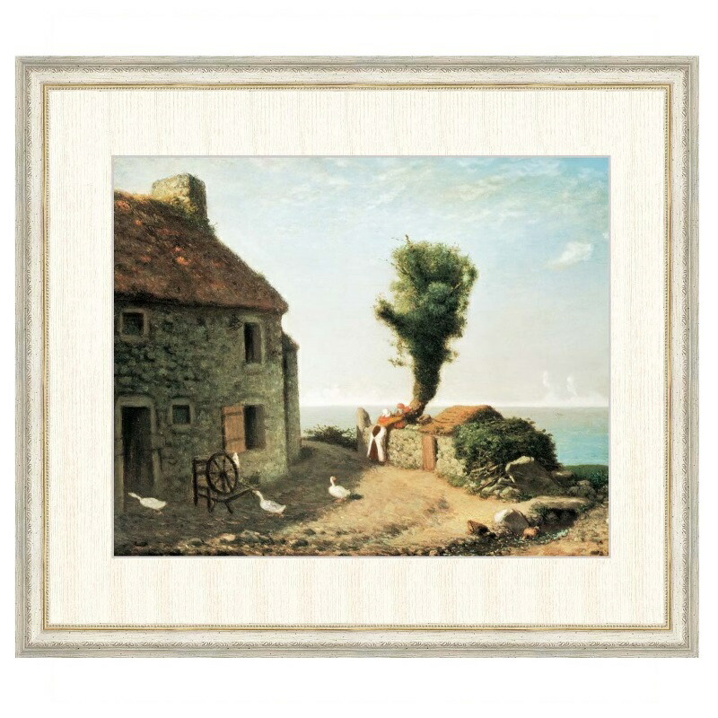 ジャンF・ミレー 鵞鳥番の少女 図録・レゾネより 新品額付 ジャン