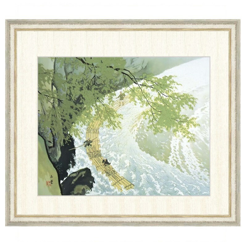 川合玉堂、【稲】、希少な画集より、状態良好、新品高級額装付 0000000150122_ZeakCwG.jpg
