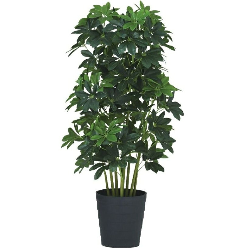 人工観葉植物 グリーンカポック 100 ポット付き 高さ100cm （P44-91827) （代引き不可） インテリアグリーン フェイクグリーン｜人形のゆめさき