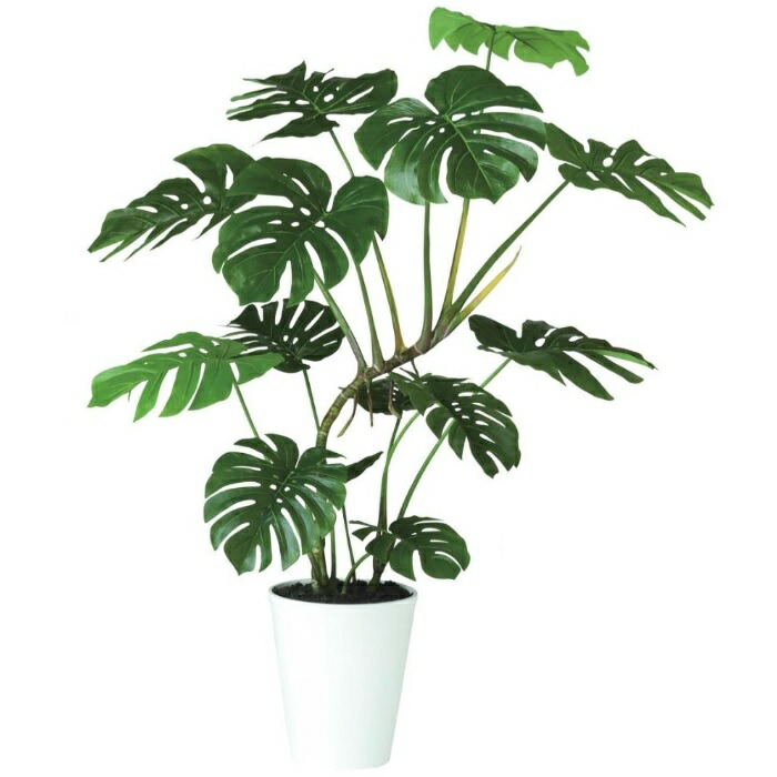 人工観葉植物 ワイルドモンステラ 140 ポット付き 高さ140cm （P92-91885) （代引き不可） インテリアグリーン フェイクグリーン