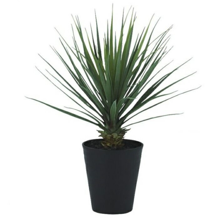 人工観葉植物 ユッカ・ロストラータ 70 ポット付き 高さ70cm （P65-99408) （代引き不可） インテリアグリーン フェイクグリーン｜人形のゆめさき