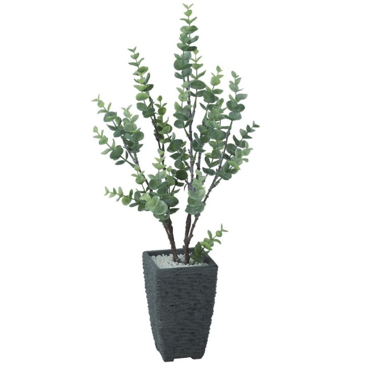 人工観葉草木 ユーカリーポット ポット付き添い人 高さ50糎 （P109-99466) （代引っ張ること不可） 室内装飾緑であること フェイクグリーン