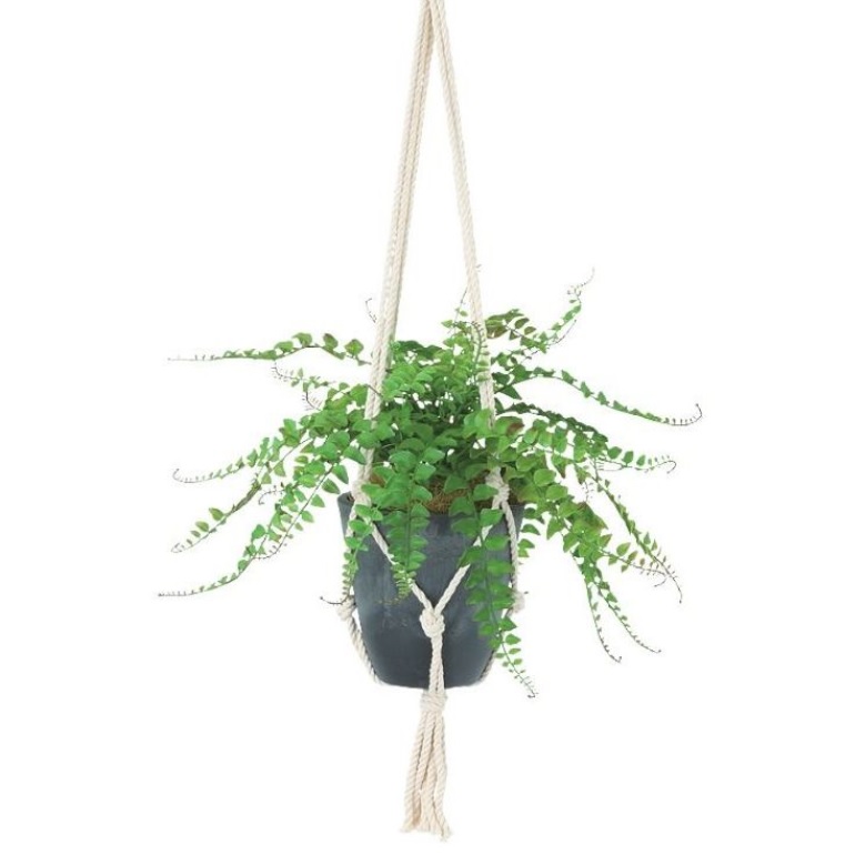 人工観葉植物 ワイルドグラスファン ハンキング ポット付き 高さ25（総全長約75）cm （P118-99540) （代引き不可） インテリアグリーン フェイクグリーン｜人形のゆめさき