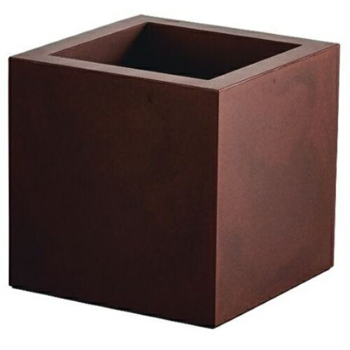 室内装飾 ポット プランター euro3plast 正六面体 -Cube- 40 （RU） 高さ40糎 （P163-99592) （代引っ張ること不可） 人工あずま屋用
