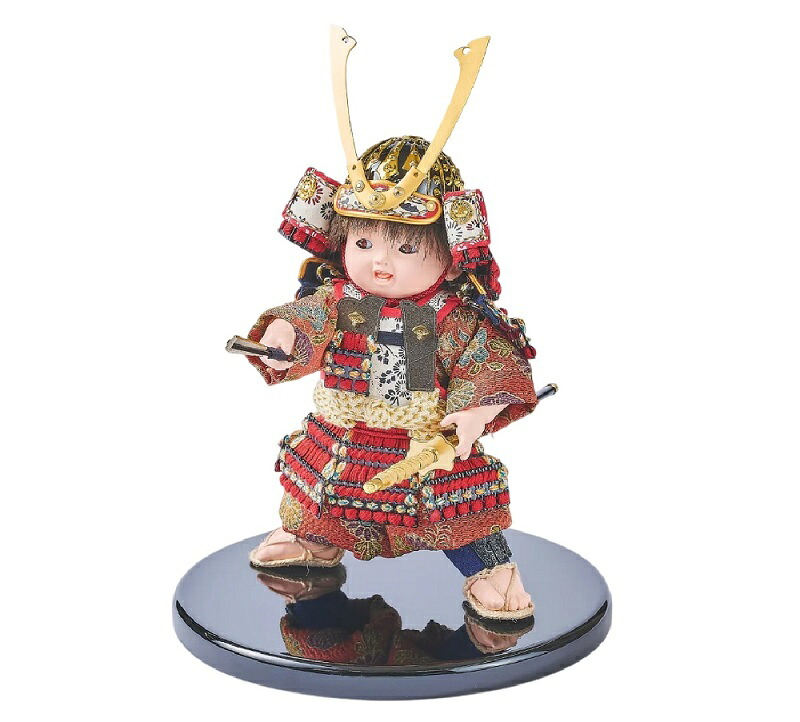 五月人形　大将単品飾り 朱色鎧の大将 SG-530896 創作作品