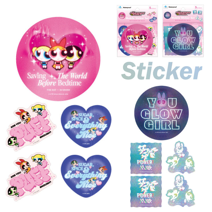 楽天市場】【日本製】 パワーパフガールズ キャラクターステッカー