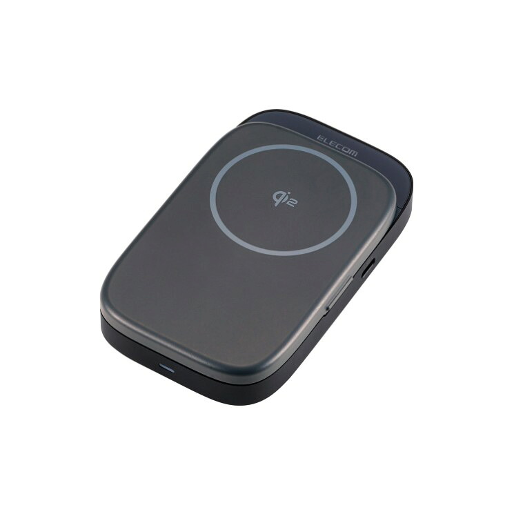 【7/19~エントリーでポイント10倍】エレコム USB Type-C ドッキングステーション 4in1 ハブ ( Qi2 ワイヤレス充電スタンド / USB-C ×2 / USB-A ×1 / HDMI ×1 搭載 ) PD 急速充電 高速データ転送 グレー DST-Q040BPGY|クロスロード 店