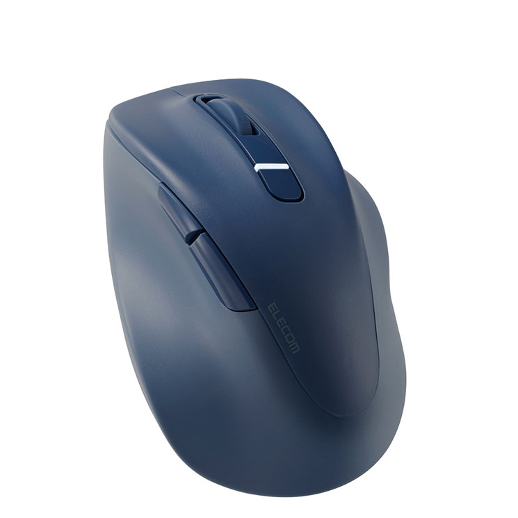 Bluetooth マウス 静音 ワイヤレス 無線 5ボタン Mサイズ 右手専用 【 Windows 11 10 mac Chrome Android iPhone iPad 対応 】 抗菌 EX-G ブルー エレコム ELECOM