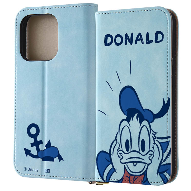 楽天市場】iPhone15 ケース 手帳型 ディズニー ドナルドダック 驚く