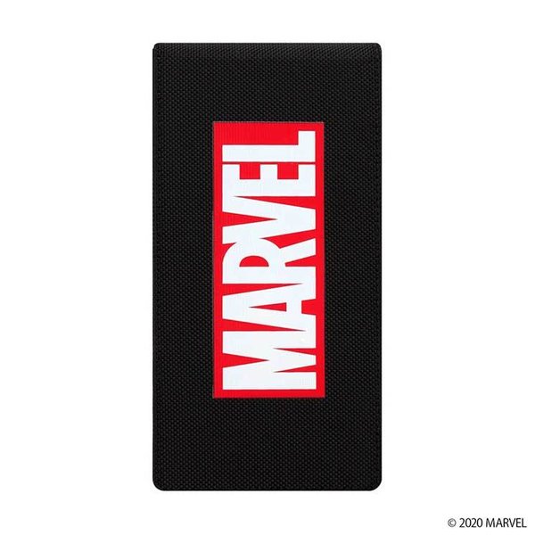 楽天市場 多機種対応 スマートフォン ウエストポーチ Marvel ロゴ ブラック スマホ ケース マルチ クリップ 固定 クリアウィンドウ かわいい 可愛い おしゃれ Pga クロスロード 楽天市場店