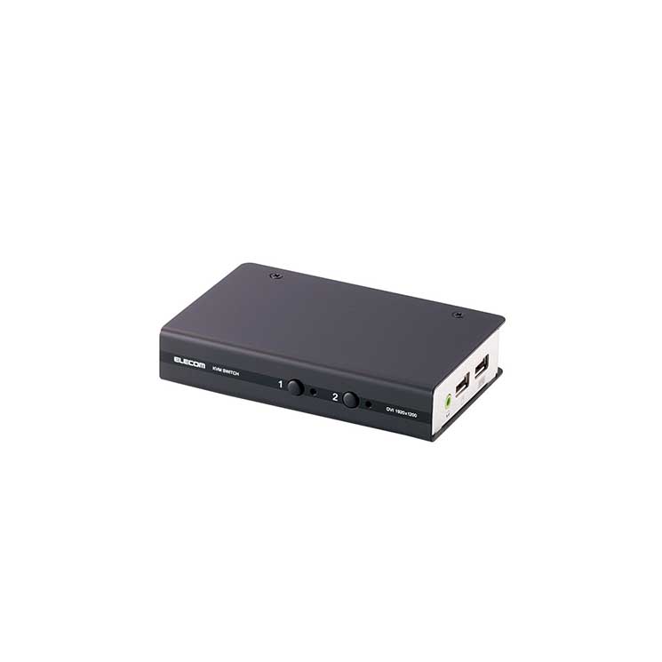 楽天市場】エレコム パソコン切替器 DVI対応 BOX型 4ポート