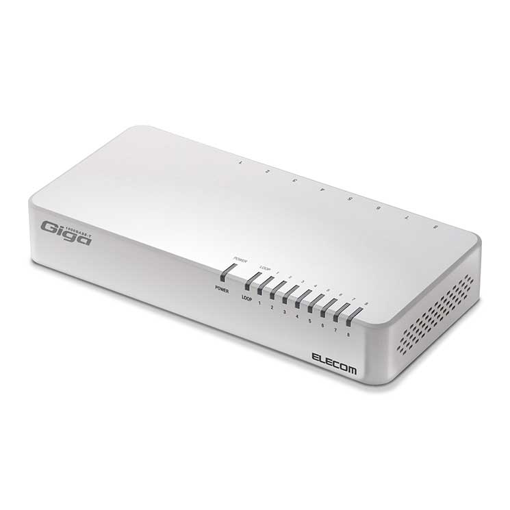 楽天市場】エレコム スイッチングハブ 1000BASE-T対応
