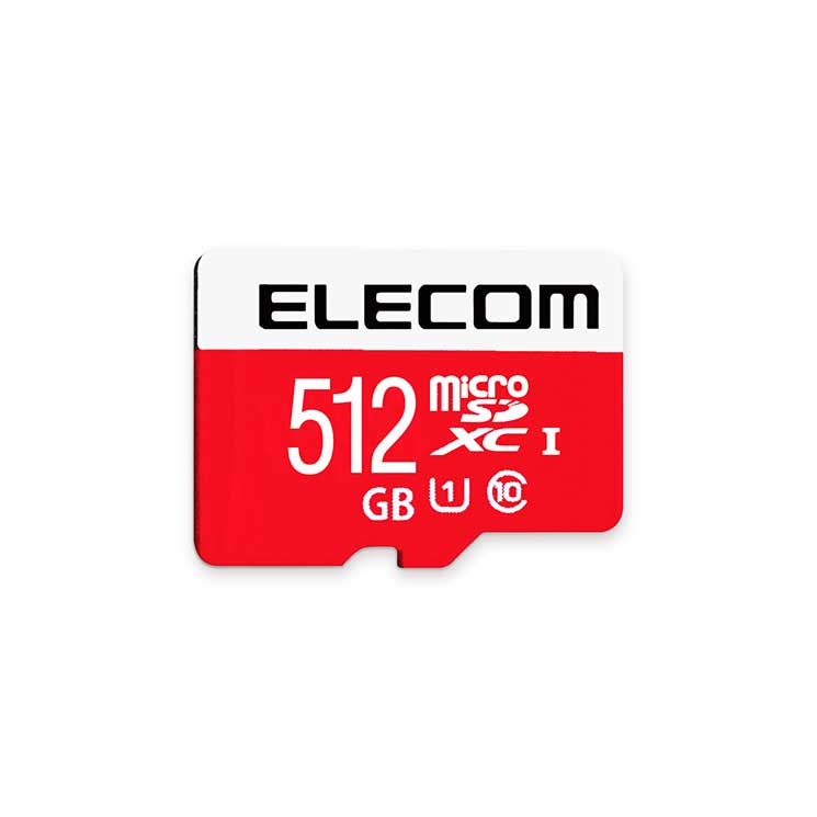 エレコム マイクロSD 512GB ニンテンドースイッチ対応 SD変換アダプター付 ELECOM 品質が