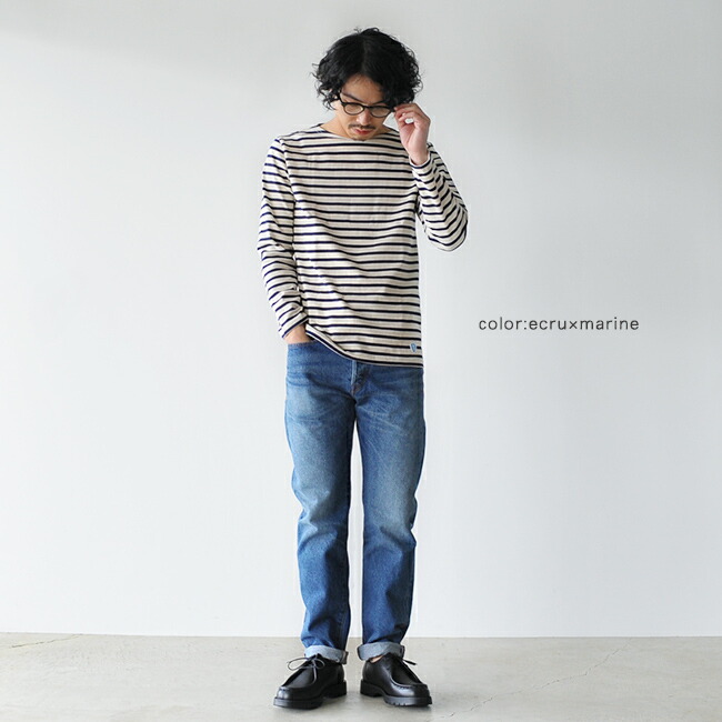 オーシバル オーチバル 長袖 Orcival メンズ コットンロード 秋冬トップス マリンバスク シャツ Bee Emblem ソリッド 無地 ボーダー カットソー 長袖 ボートネック レディース メンズ 秋冬トップス B211 07 Crouka Lr クローカ エルアールオーシバル