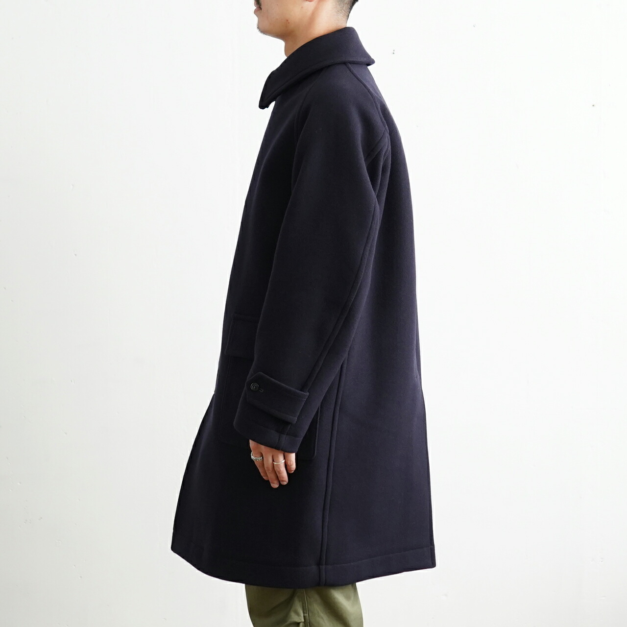 キャプテンサンシャイン トラベラー コート メンズ 21秋冬 ウール メルトン Aライン ステンカラー ラグラン Ks21fco01 Kaptain Sunshine Traveller Coat 送料無料 予約商品 0703 Linumconsult Co Uk