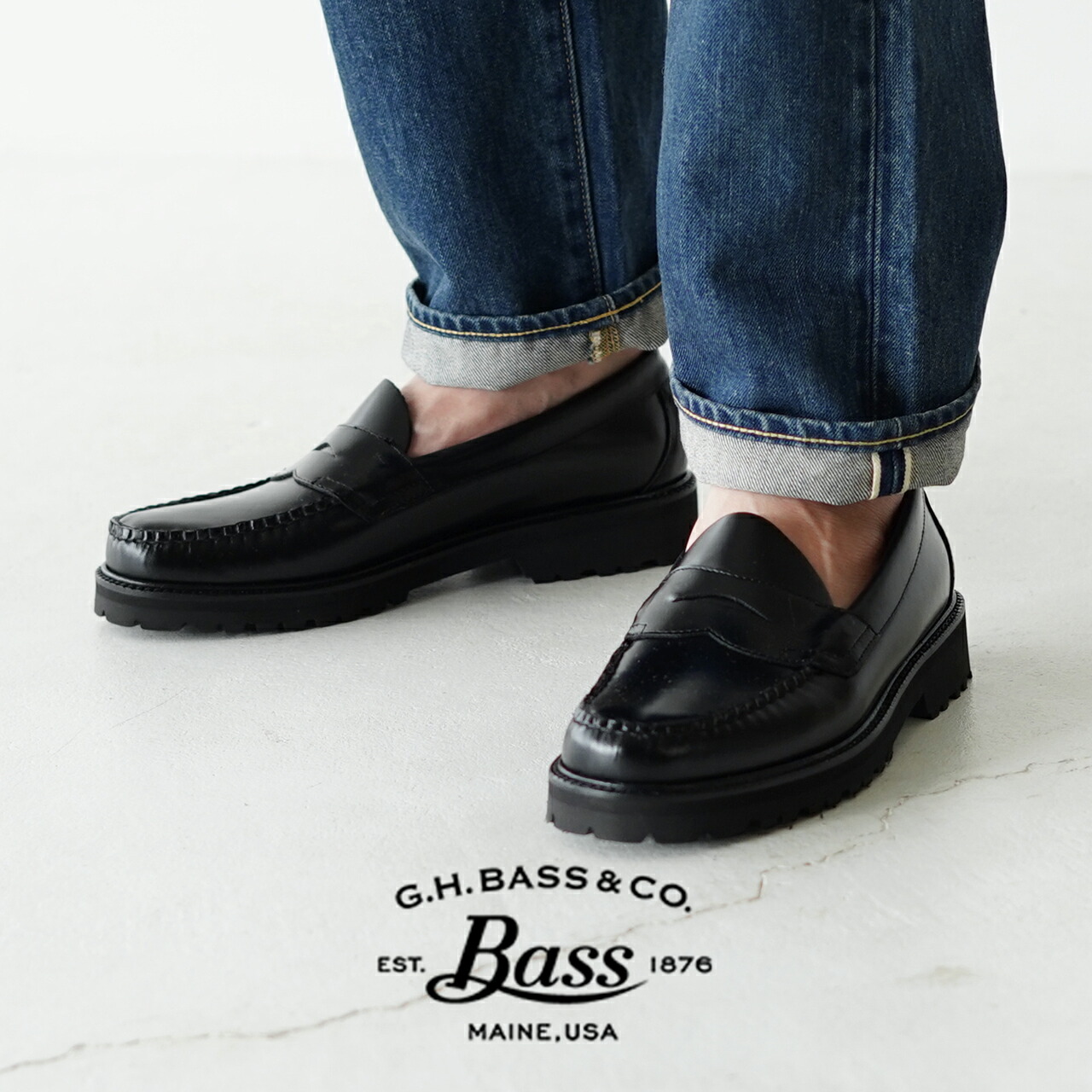 楽天市場】ジーエイチバス G.H.BASS ペニーローファー メンズ ウィー 