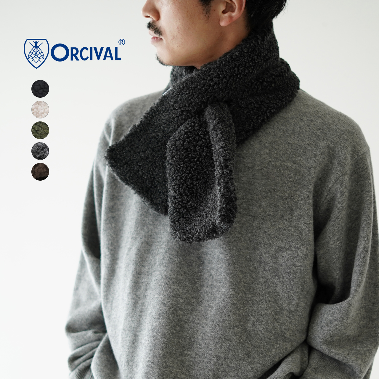 市場 オーシバル BOA ティペット WOOL ウールボア ORCIVAL スカーフ オーチバル マフラー SCARF