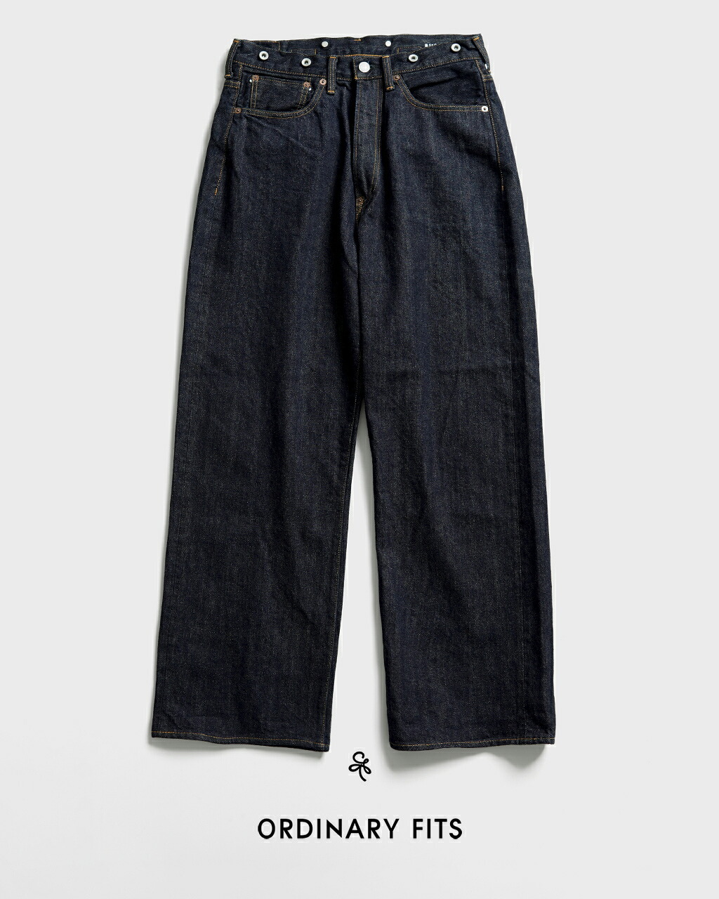 オーディナリーフィッツ ORDINARY FITS タイプ ワイド ワン ウォッシュ TYPE WIDE ONE WASH デニムパンツ ジーンズ インディゴ ネイビー メンズ 119OW-2240626【レビュー企画対象】