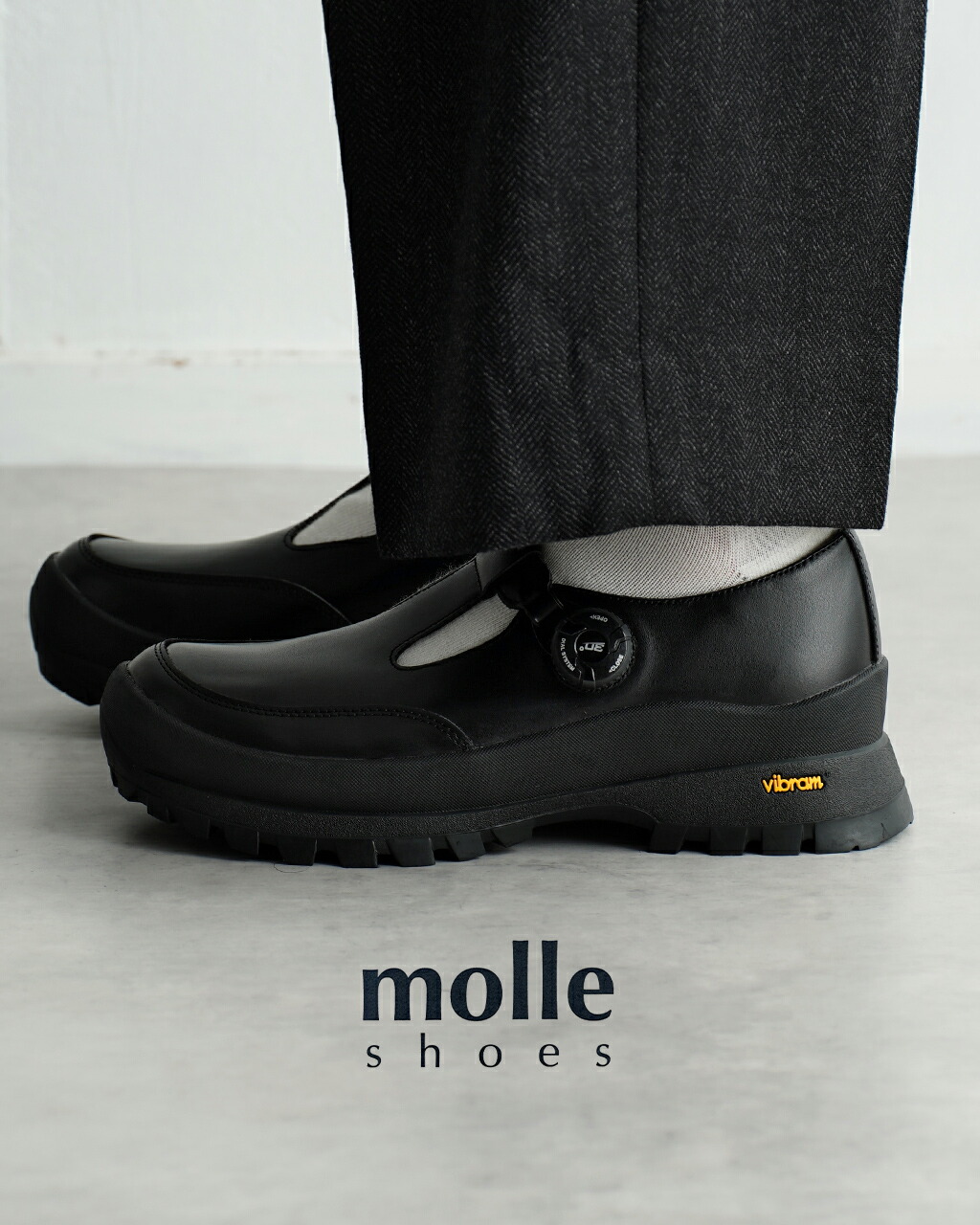 モールシューズ molle shoes フリーロック Tストラップ シューズ メンズ レディース F/L T-STRAP レザーシューズ 靴 ブラック 黒 MLS210301-17 1109 cpn123 18,150円