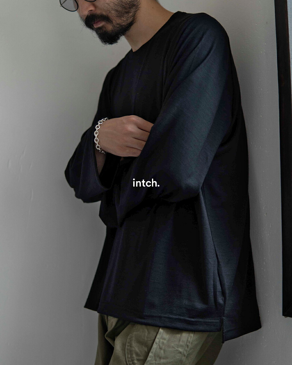 kinema waffle henley neck ブラック　サイズM Waffle-knit Henley sweater | Le 31 | Shop Men's Crew Neck