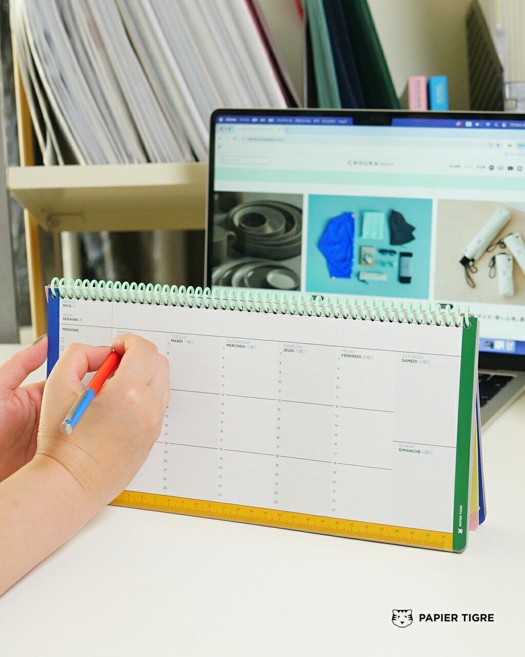 楽天市場】パピエ ティグル PAPIER TIGRE ウィークリープランナー