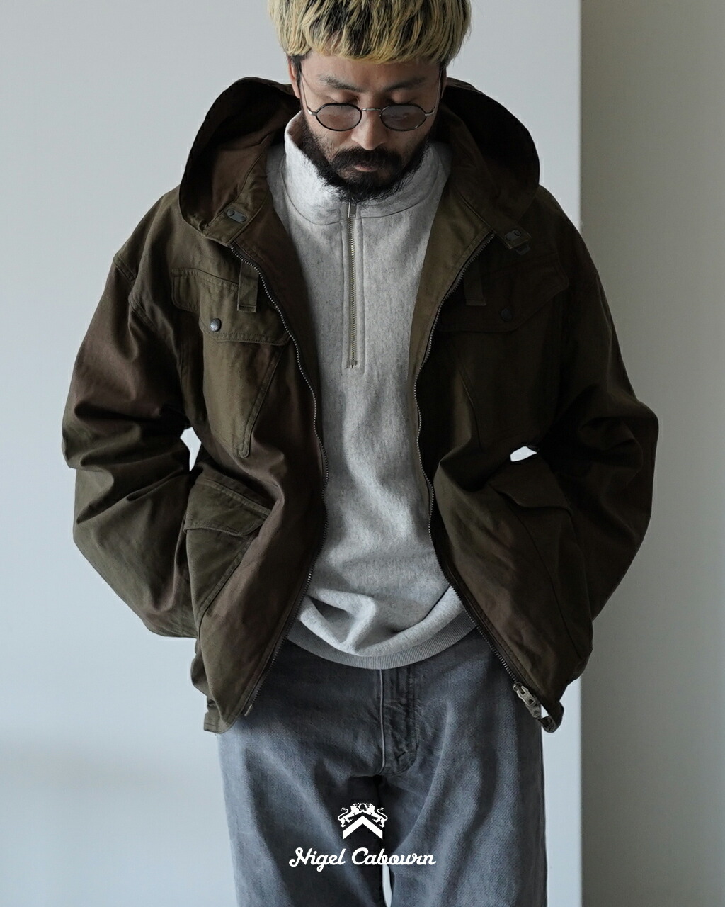 Nigel caborn ナイジェルケーボン　リバーシブル　ミリタリーワンピース Nigel caborn ナイジェルケーボン リバーシブル ミリタリー