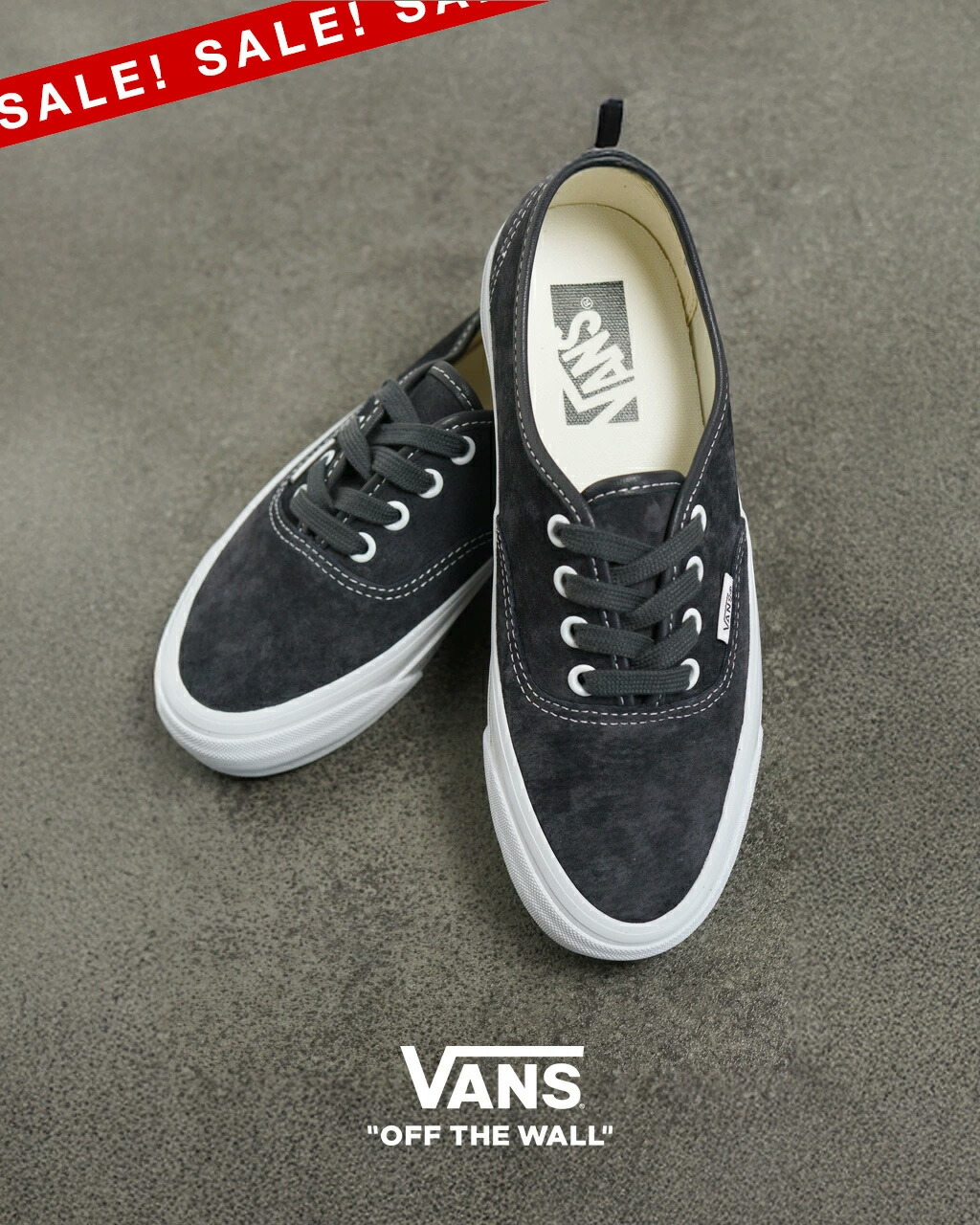 【楽天市場】【SALE！30%OFF】ヴァンズ VANS PREMIUM オーセンティック 44 ピッグスエード スニーカー メンズ ...