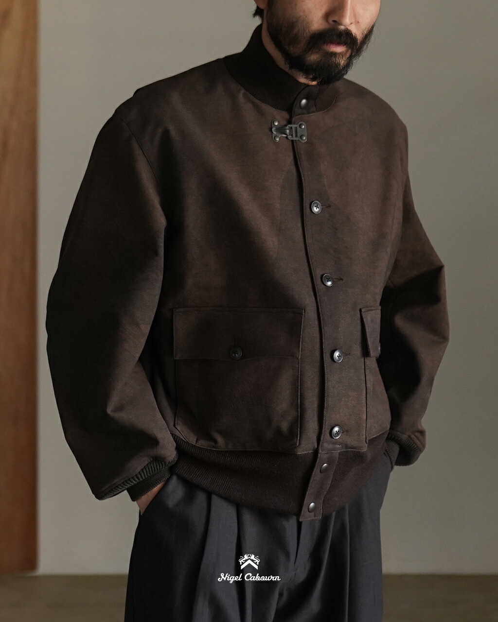 ナイジェル・ケーボン Nigel Cabourn A-1 フライトジャケット カモフラ ウルトラスエード メンズ A-1 JK CAMO ULTRA SUEDE 80510090001 1122 xp20|Crouka LR/クローカ エルアール