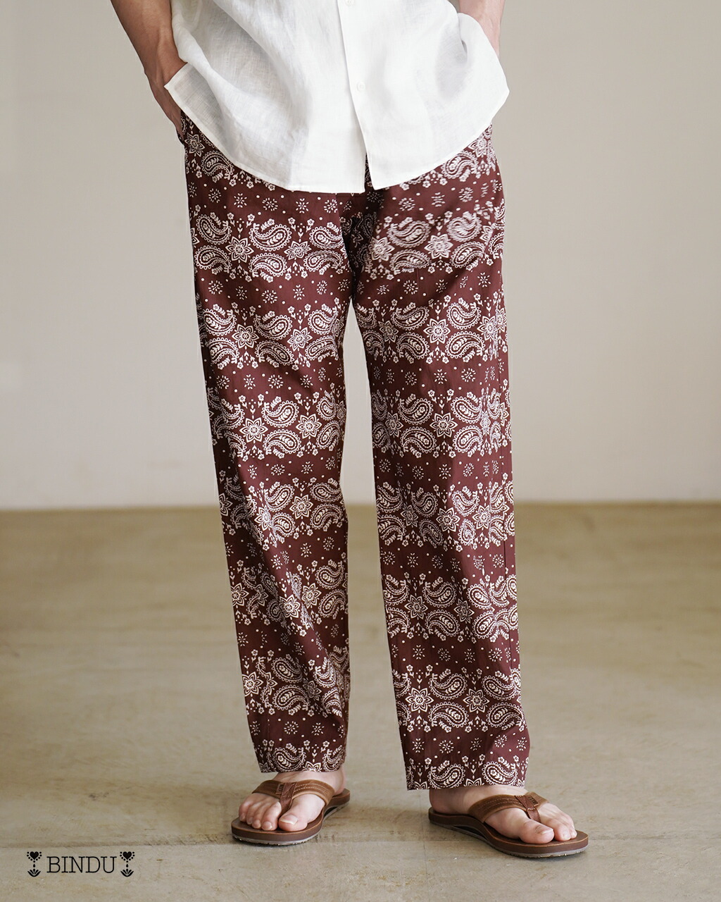 【SALE!30%OFF】ビンドゥー BINDU コットン40'sキャンブリック イージーパンツ メンズ レディース Cotton 40's Cambric Easy Pants BM-4004 0529 【レビュー企画対象】 xp10|Crouka LR/クローカ エルアール