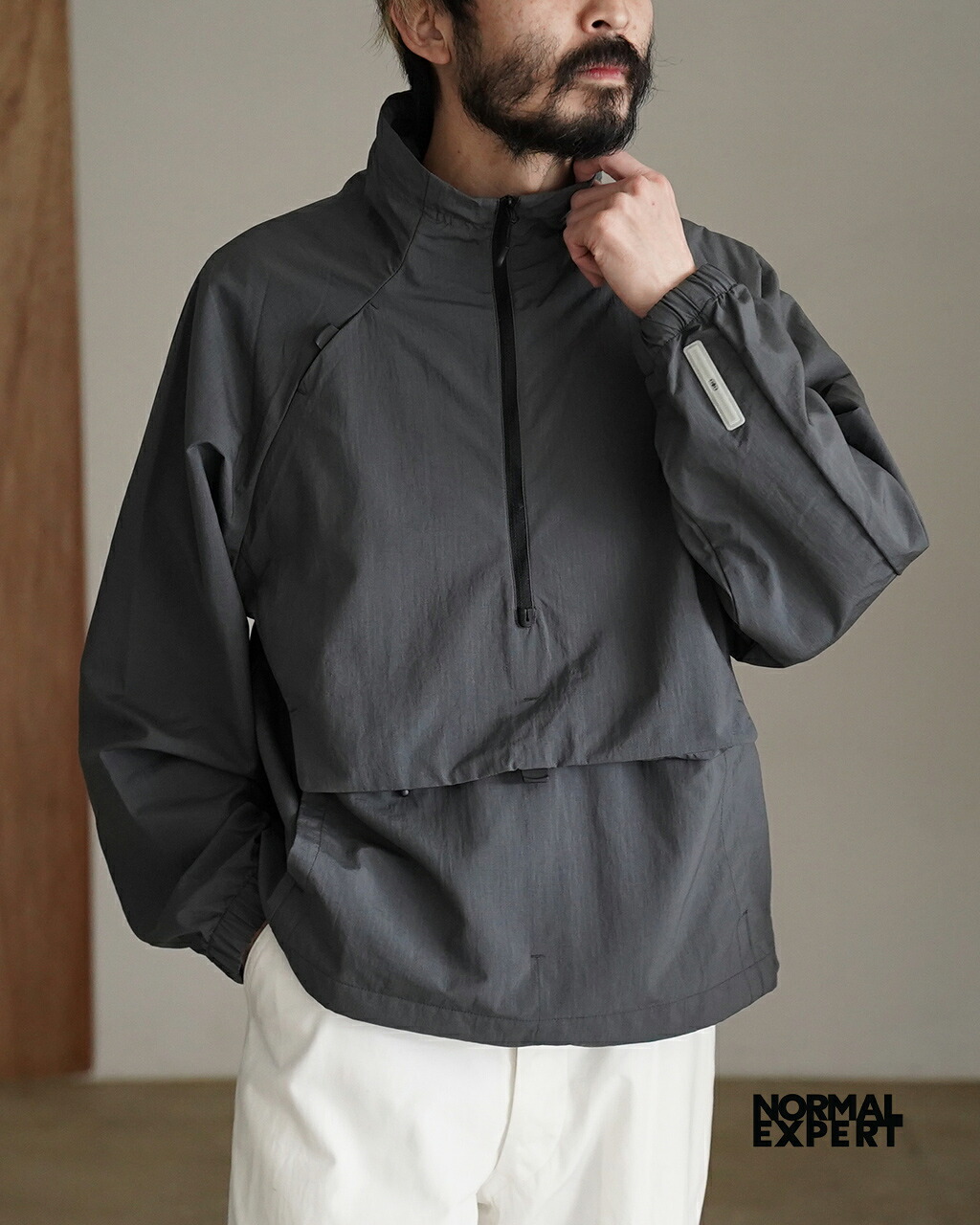 ノーマルエキスパート NORMAL EXPERT ブルゾン 300 BLOUSON メンズ NEX24-J01 撥水ブルゾン 軽量ジャケット スタンドカラー プルオーバー 0221 cpn123