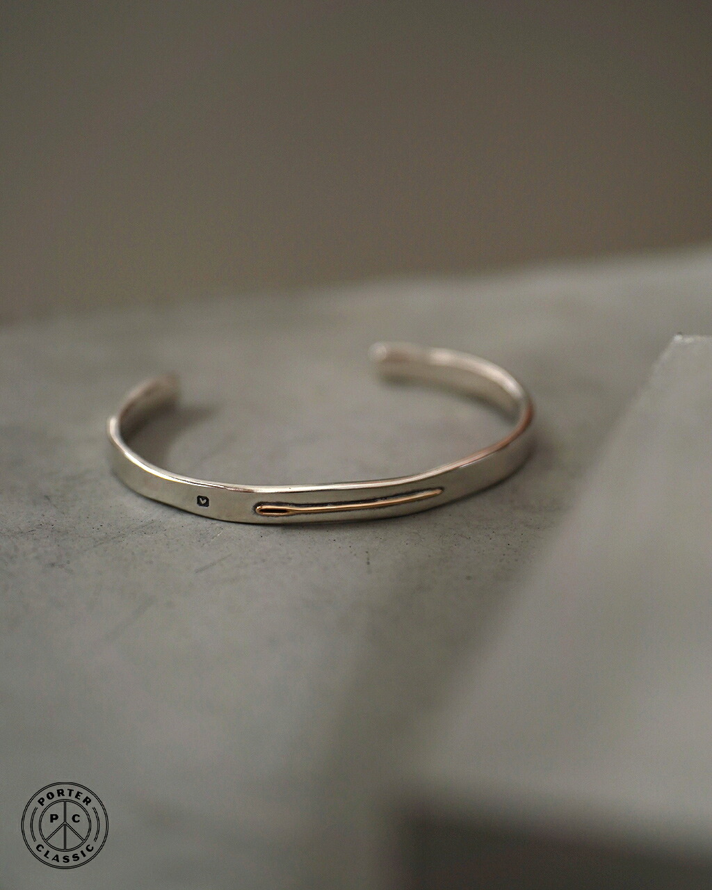 ポータークラシック PORTER CLASSIC NEEDLE BANGLE ニードル バングル 18K ゴールド シルバー925 金 銀 ブレスレット ジュエリー アクセサリー ユニセックス メンズ レディース PC-011-1121 0311