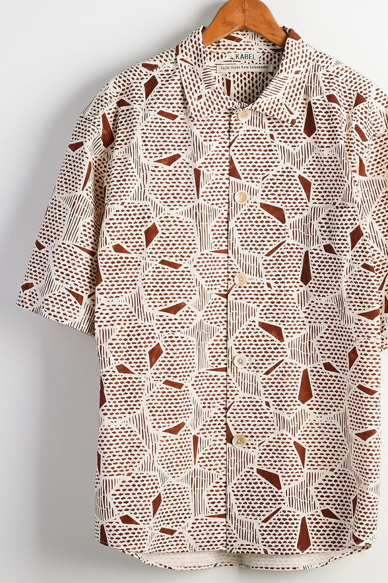 クリアランスバーゲン カベル Kabel 京友禅 プリント オーバーサイズ シャツ 半袖 ゆったり メンズ 春夏 トップス 75 01 Kl03 01 1114vcp 送料無料 0606 保証書付 Desonere Com Br