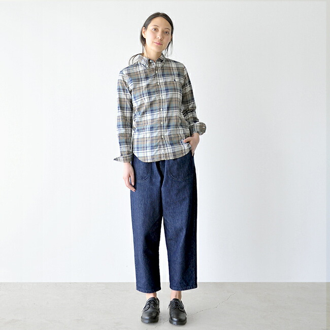 楽天市場 ダントン レディース Danton デニム イージーパンツ ダントン レディース 21春夏 クロップド丈 コットン シンプル 定番 裏地なし ネイビー インディゴ Jd 2540ymn 0125 送料無料 Crouka クローカ