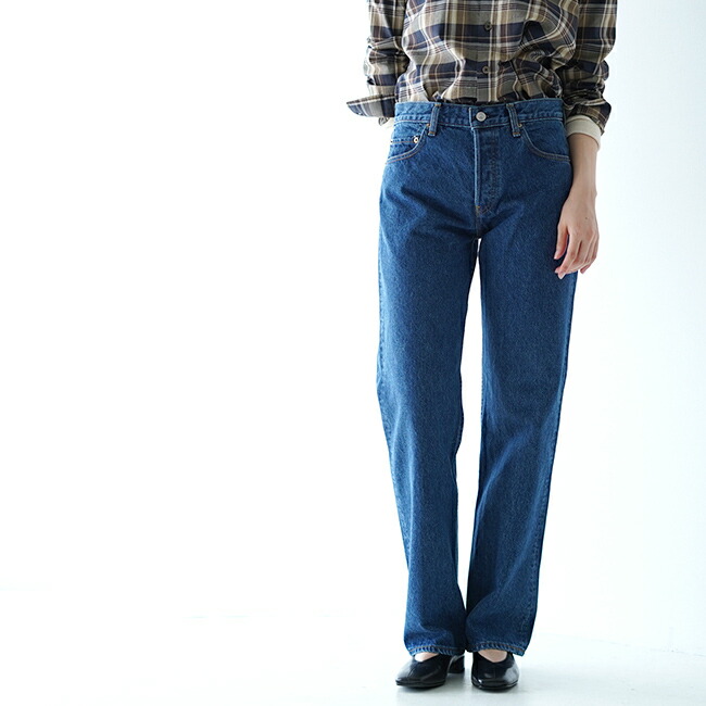 楽天市場 オアスロウ ジーンズ レディース 秋冬 デニム ストレート ブルー S M L 00 1080 86 Orslow Straight Cut Jeans デニム パンツ ジーパン 送料無料 0925 Crouka クローカ