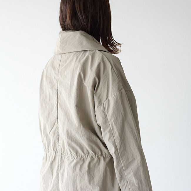 楽天市場 カーキ Kha Ki ナイロンタフタ ショールカラー ドローストリング コート Ny Drawstring Coat 膝下丈 ワイドシルエット コート レディース アウター Mil hjk131 0218 送料無料 Crouka クローカ