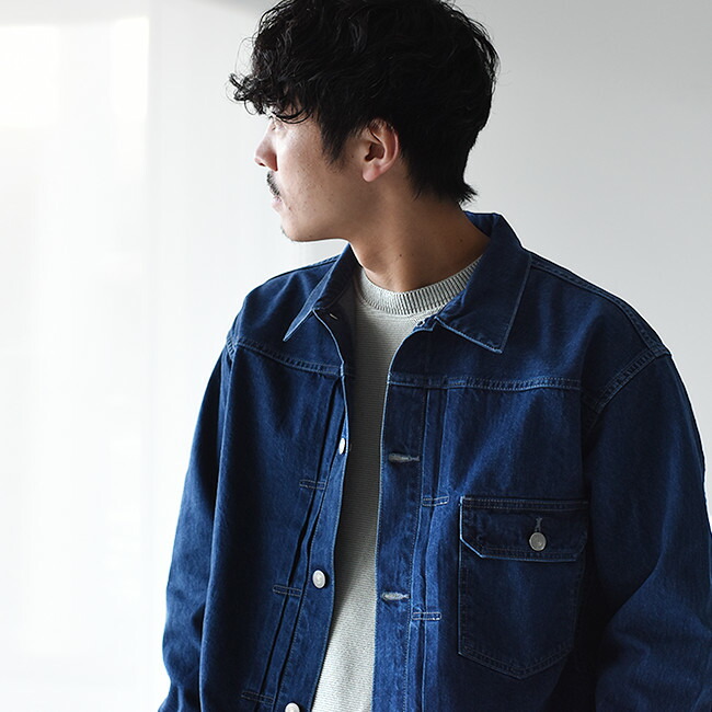 楽天市場 アンフィル Unfil デニム ジャケット Cotton Denim Jacket オーバーサイズ ワイドシルエット ジージャン セットアップ メンズ アウター Wzsp Um4 03 送料無料 Crouka クローカ