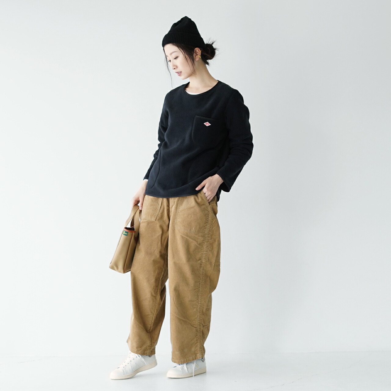 ダントン レディース DANTON ポケット付き クルーネック