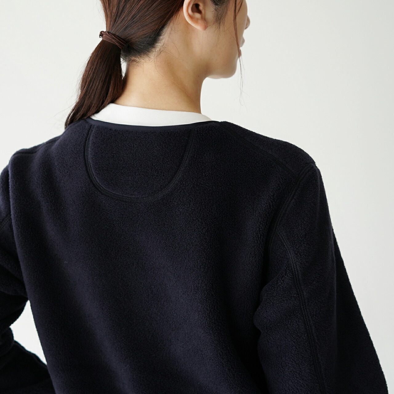 ダントン レディース DANTON ポケット付き クルーネック フリース プル