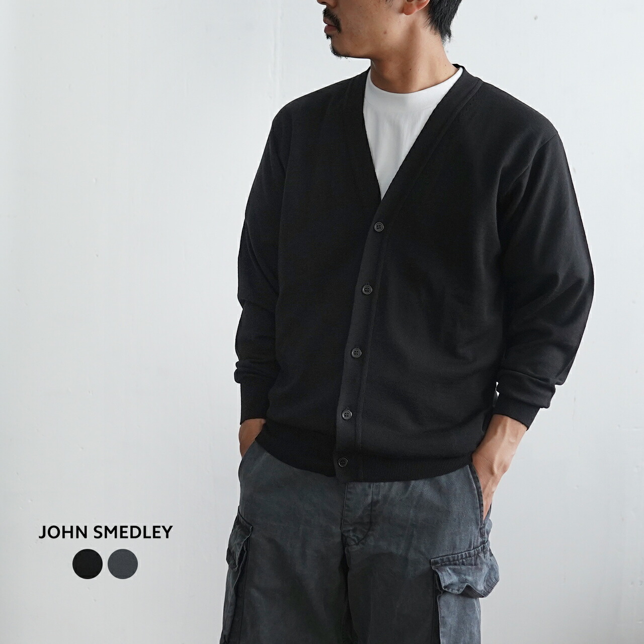 楽天市場 ジョンスメドレー John Smedley カーディガン メンズ 21秋冬 日本別注 24g メリノウール エクストラファイン ハイゲージ ニット 545 送料無料 0912 Crouka Lr クローカ エルアール