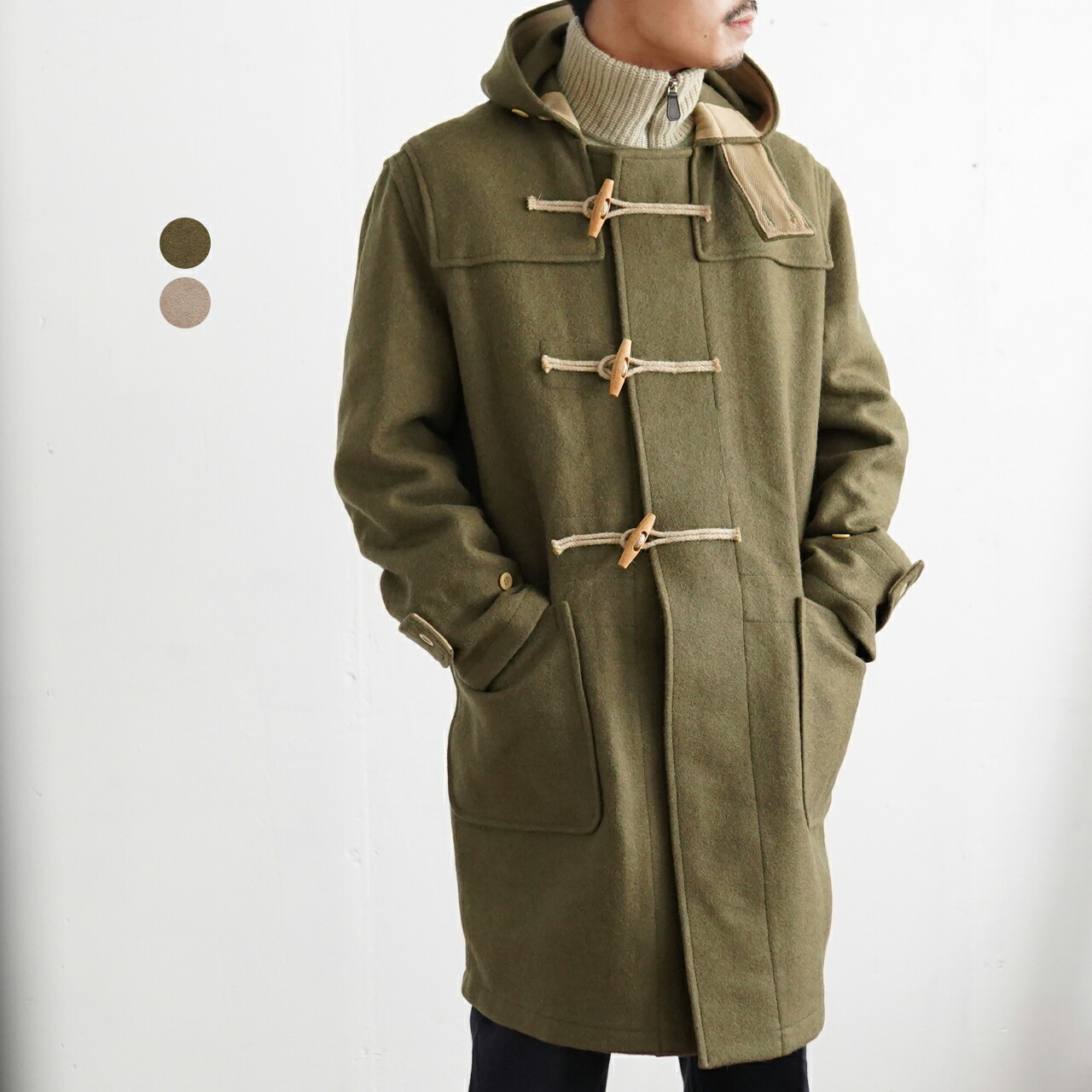 超歓迎 希少 モンゴメリー M 英国製 キャメル ダッフルコート Montgomery ダッフルコート