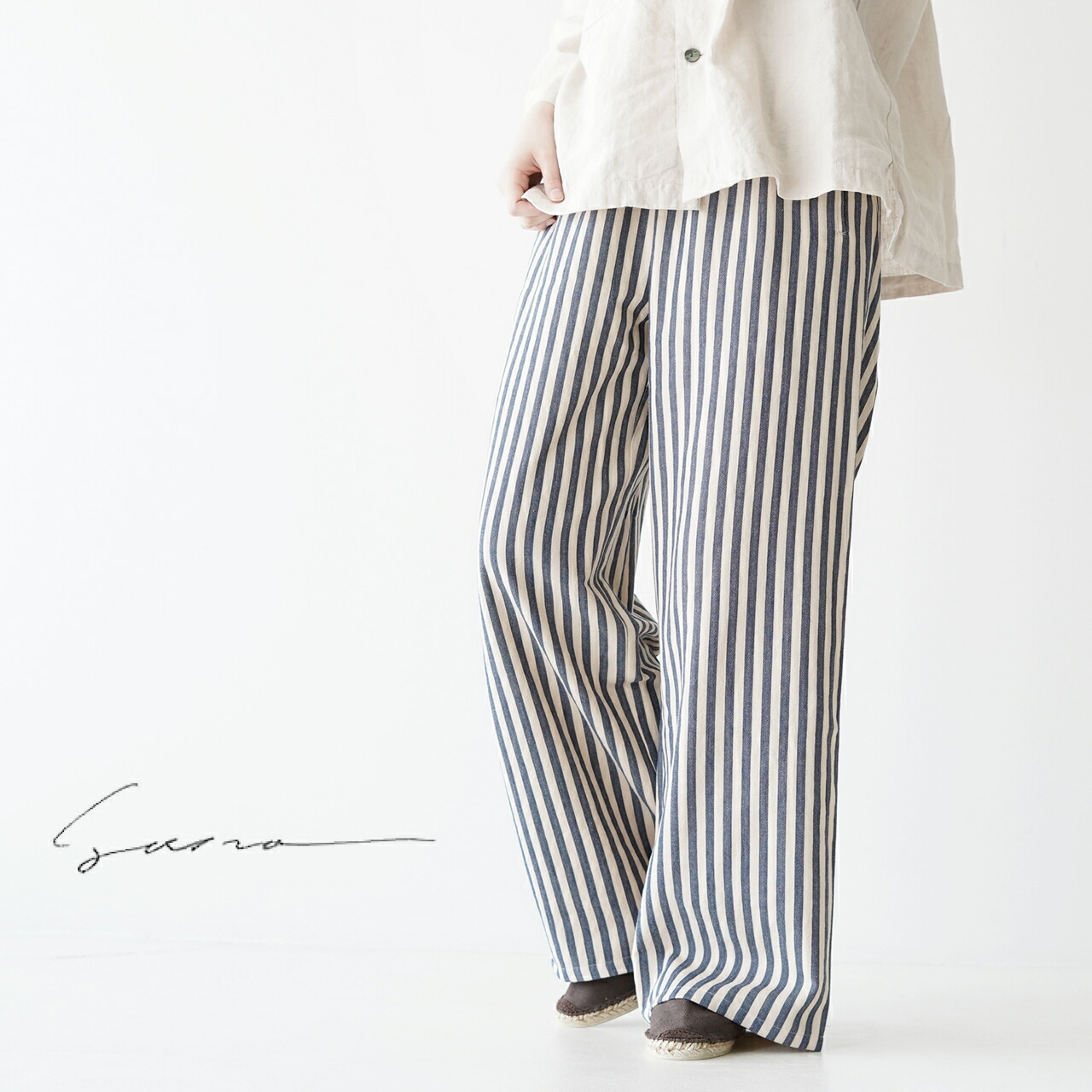 国産 楽天市場 サナ ワイドパンツ レディース 21春夏 イージーパンツ コットン 日本製 ポケット付き リラックス ストライプ フリーサイズ Sabt 0103 Sana 送料無料 0415 Crouka クローカ 最適な材料 Www Bluewaterhomecare Com