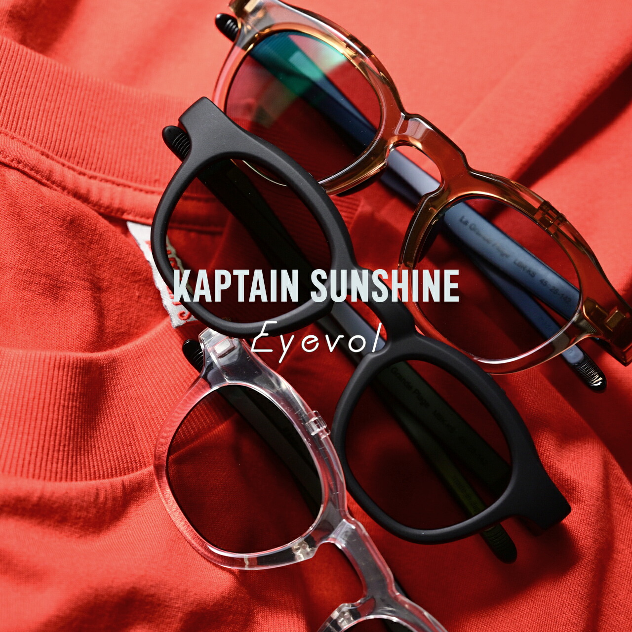 KAPTAIN SUNSHINE × EYEVOLサングラス 新品未使用 ンラインサイト