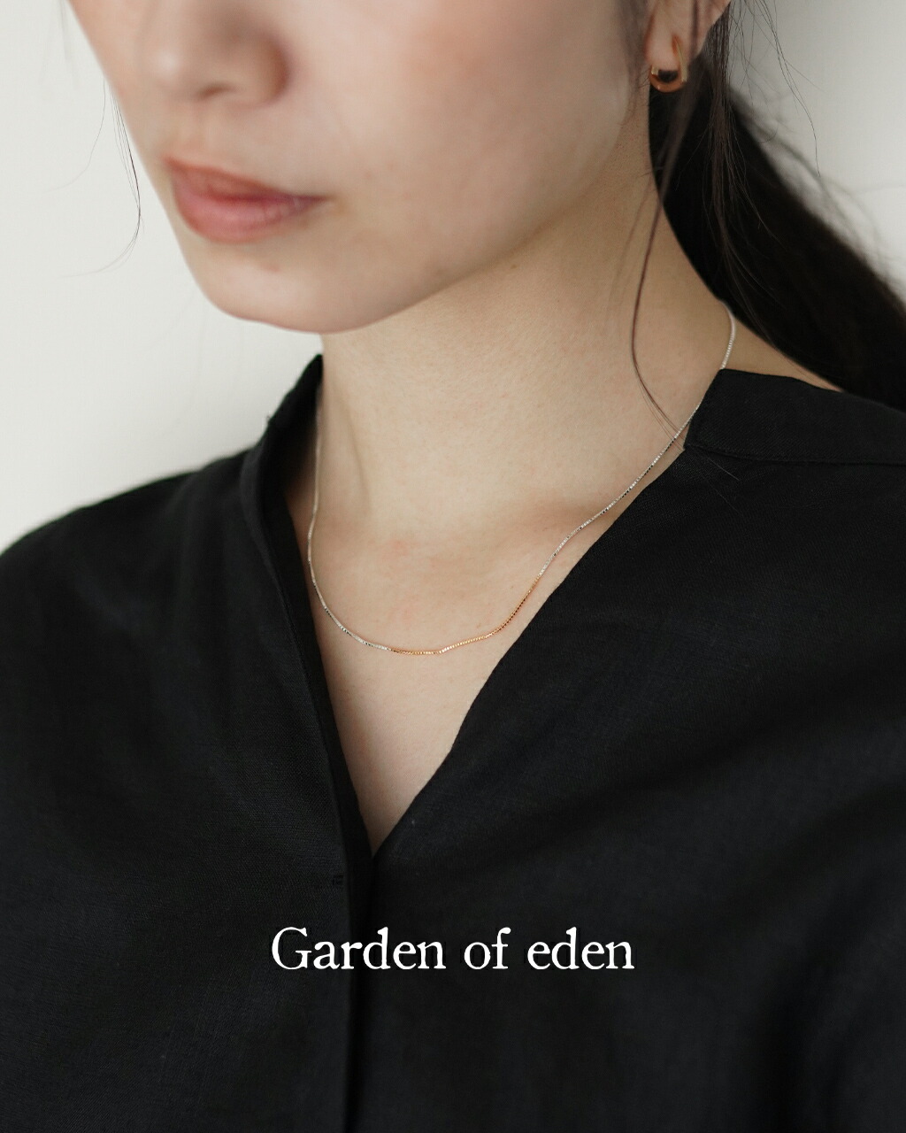 ガーデンオブエデン Garden of Eden ミックス チェーン ネックレス ベネシャン チェーン MIX CHIAN NECKLACE VENETIAN CHIAN 1POINT GOLD 40cm 50cm レディース メンズ アクセサリー 21SS-MCNK020805｜Crouka／クローカ
