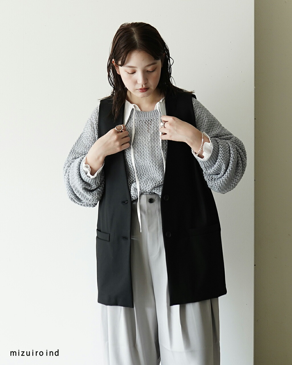 楽天市場】ミズイロインド mizuiro ind ウール ブレンド