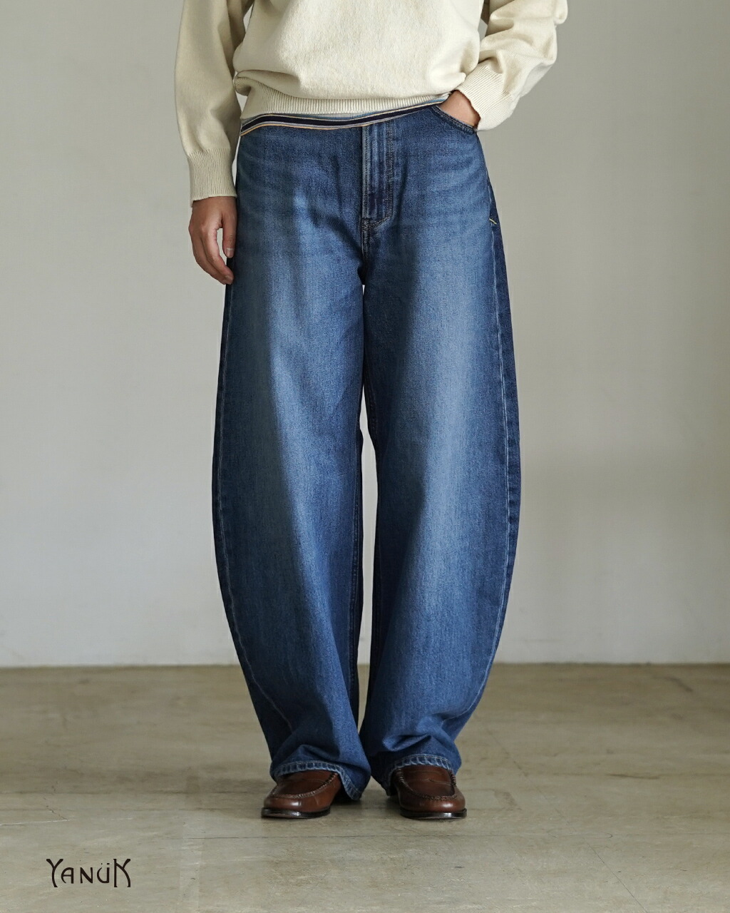 楽天市場】YANUK ヤヌーク パンツ レディース ワイド デニム フレア