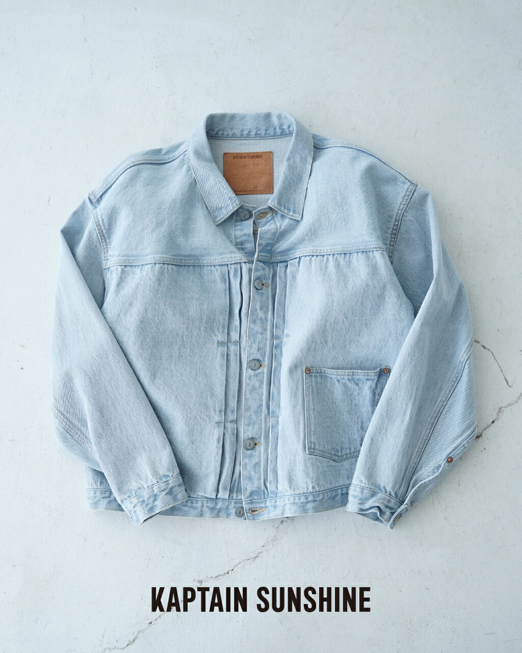 ✨美品✨キャプテンサンシャイン デニムトラッカーJK サイズ40 KAPTAIN SUNSHINE (キャプテンサンシャイン) Denim Tracker 2P