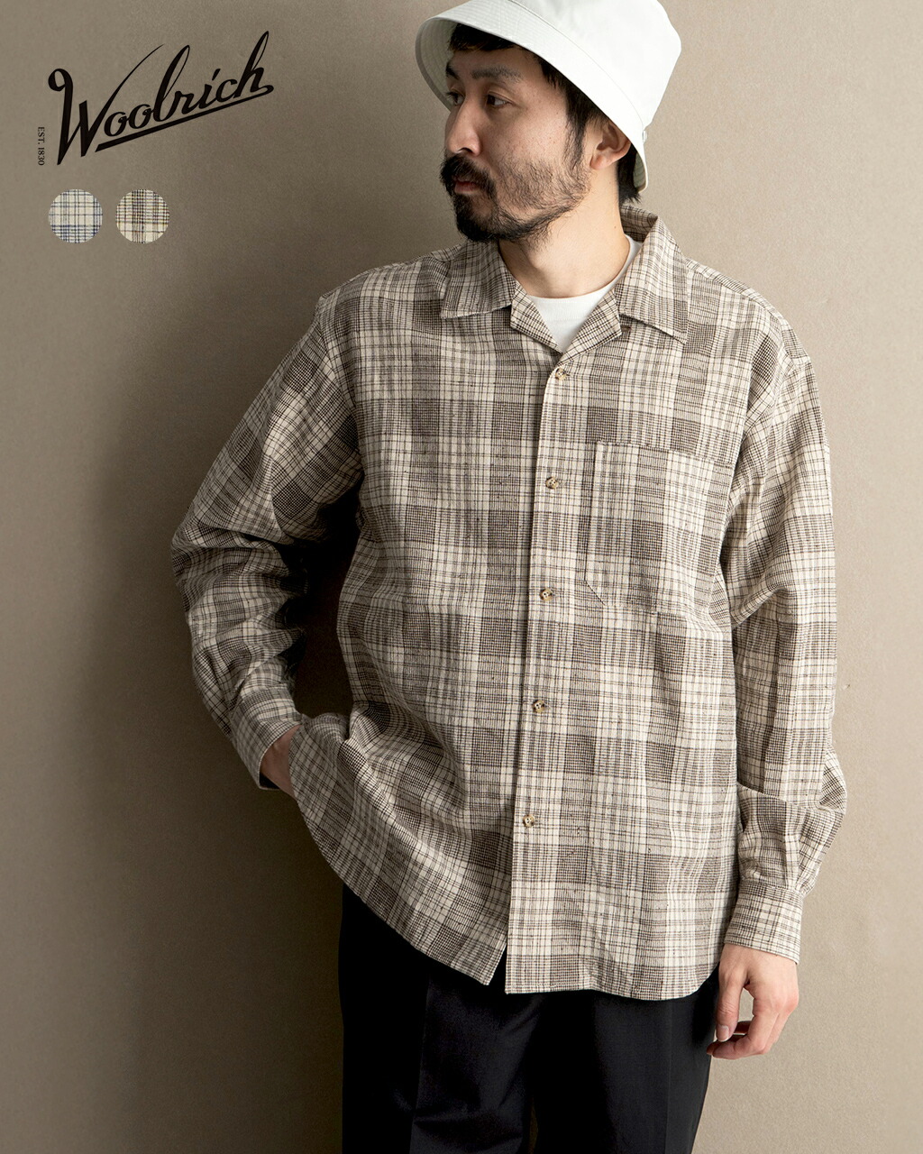 【楽天市場】ウールリッチ WOOLRICH リネンシャツ キャンプカラー メンズ LINEN CAMP COLLAR SHIRT