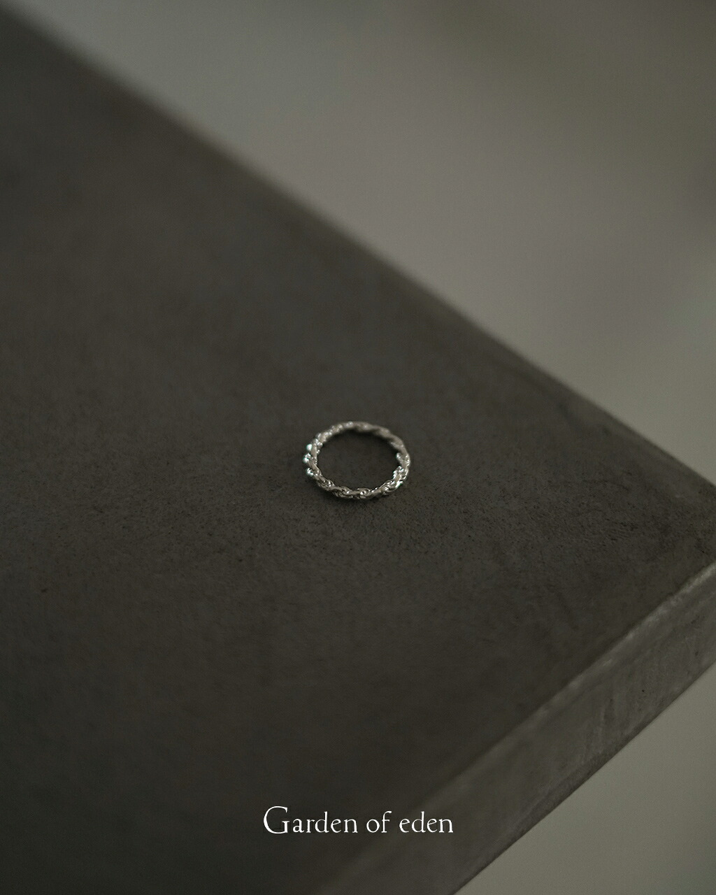 ガーデンオブエデン Garden of eden ロープチェーンリング (2.6mm) ユニセックス レディース メンズ ROPE CHAIN RING (2.6mm) ED26SS-050 指輪 シルバーリング シルバー925 スターリングシルバー ピンキーリング 細身リング 1128｜Crouka／クローカ